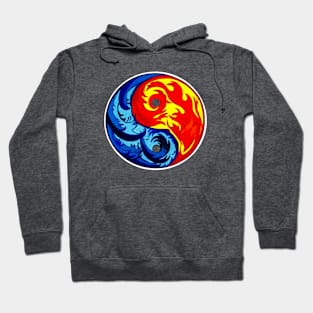 Fire and Ice Yin-Yang Hoodie